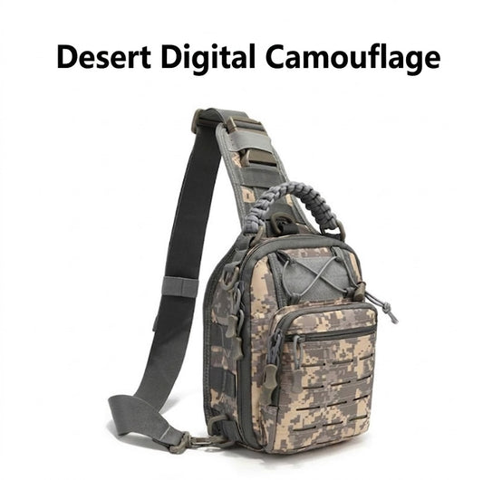 OmniFlint Sentinel Tactical Sling Bag - 10 DesertDigitalCamo