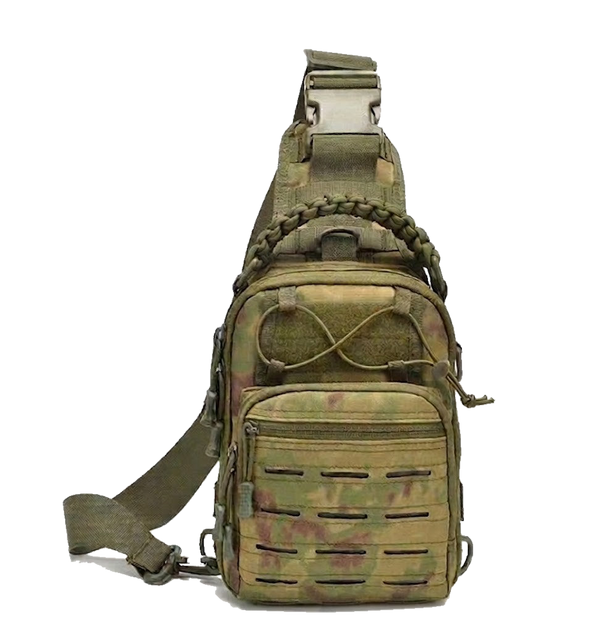OmniFlint One water-repellent sling bag in Field Green