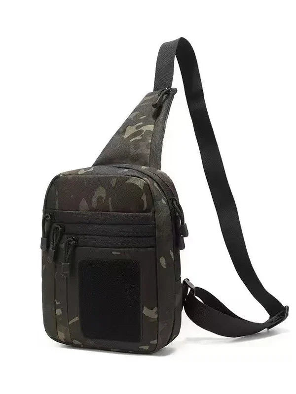 Side profile of OmniFlint Crossbody Sling, lightweight and water-repellent